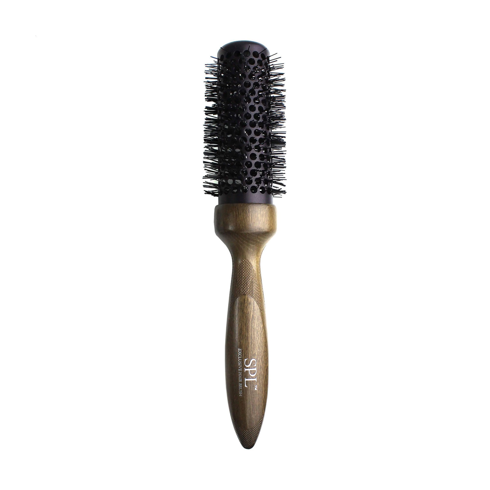 Термобраш для волосся SPL Exclusive Hair Brush з нейлоновою щетиною та дерев'яною ручкою, діаметр 35 мм, 1 шт (99255)